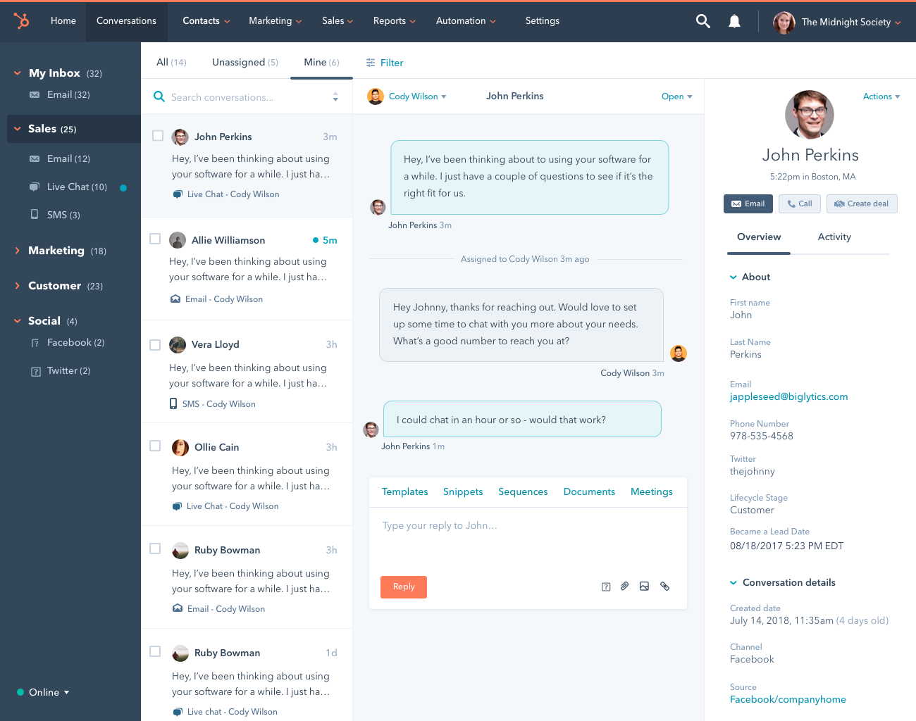 HubSpot Omnicanal