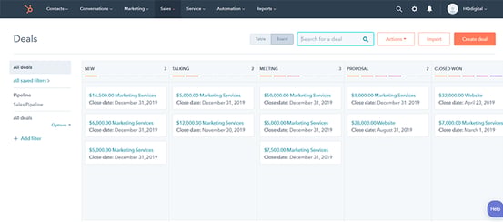 Imagineer-hubspot-PipelineAdministración de pipelines de negocios