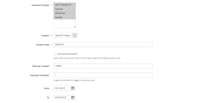 inicio y caducidad_cupon_Magento