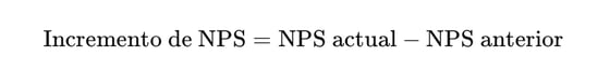Tasa de Incremento NPS