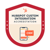 HubSpot Custom Integration Accreditation earned by ICX Consulting
