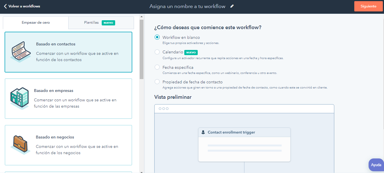 Creación de Worflows