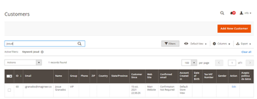 Uso de filtro por keywords_Magento