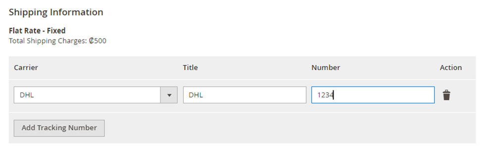 Shipping information_Magento