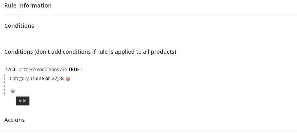 Rule information